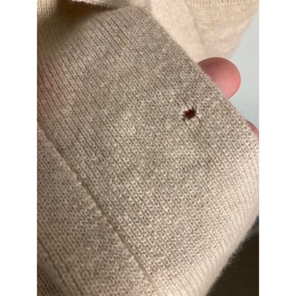 Twelfth Street Cynthia Vincent Cashmere Shrug Luxury Neutral Sweater Knit ~ Sz L - Picture 8 of 12